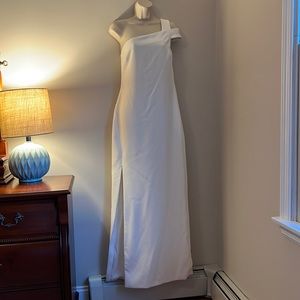 White off the shoulder maxi dress